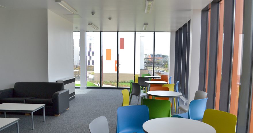 Common Area with seats and tables at The Meadows in Colchester