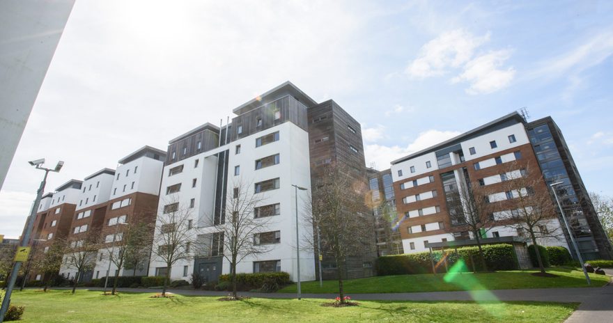 Exterior shot of the Mendip Court residence in Bristol