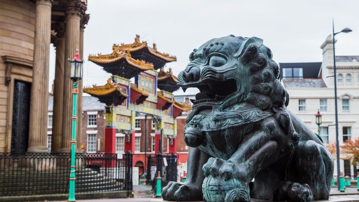 A glimpse of Chinatown in Liverpool