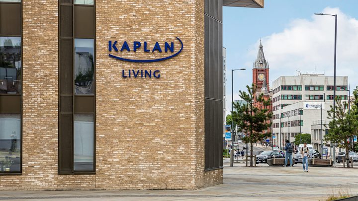 Exterior shot of the Kaplan Living Liverpool residence