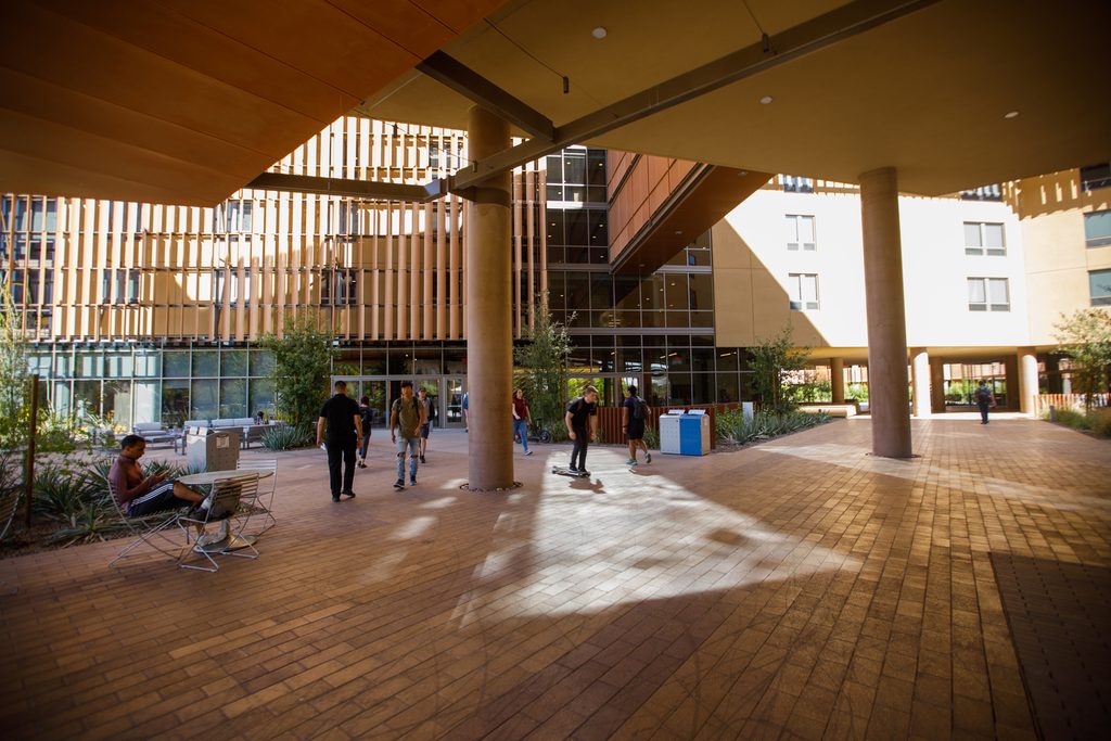 In front of Tooker House, Tempe Campus at ASU
