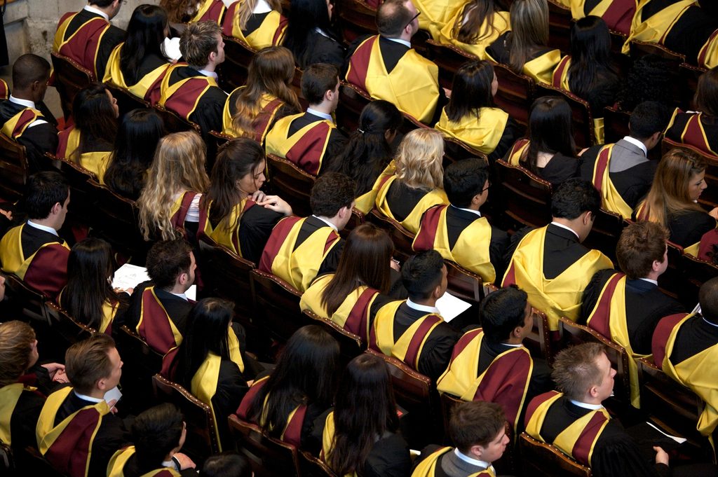 Cass Business school students at their graduation