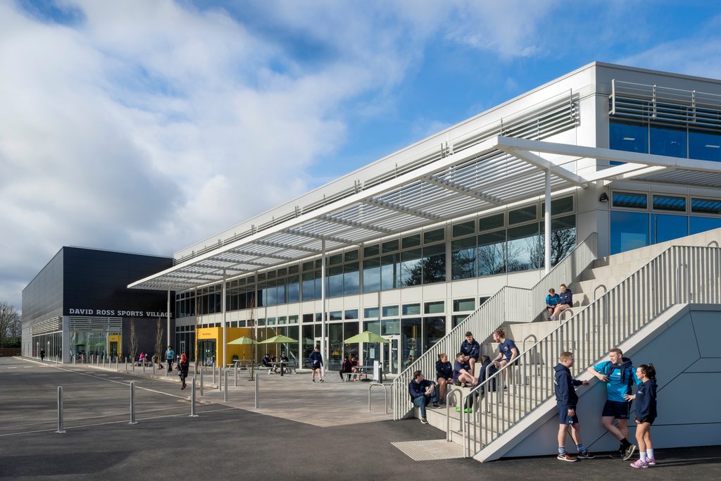 Exterior of David Ross Sports Village