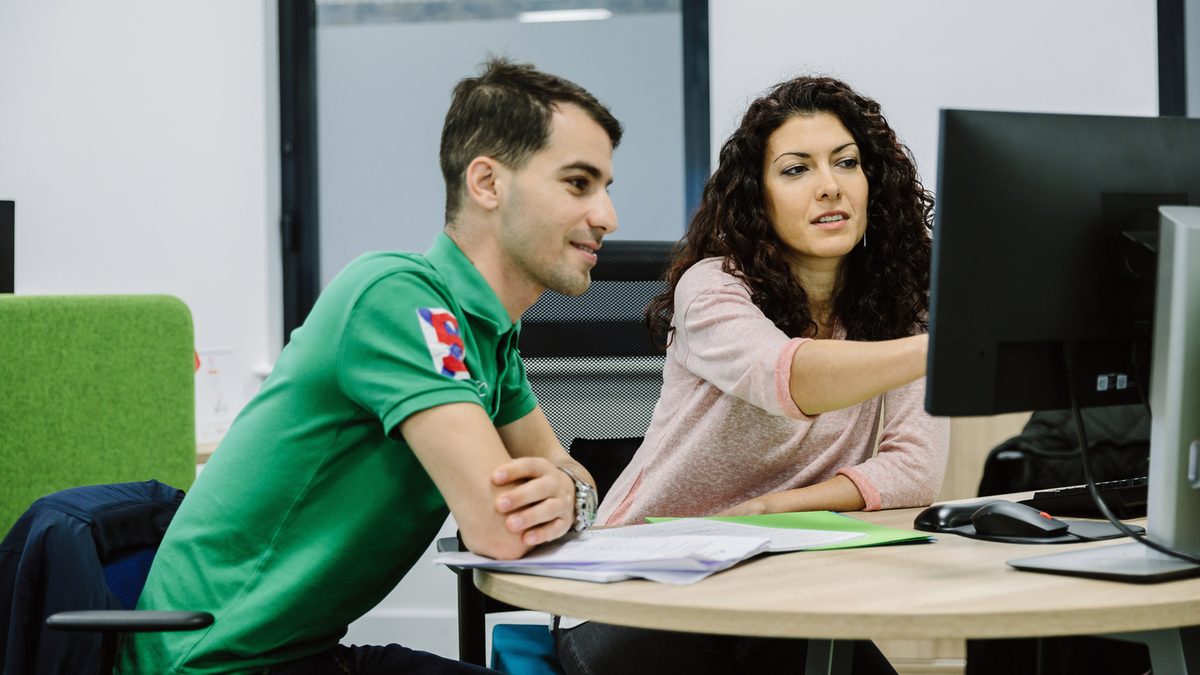 A student with his tutor at KICL