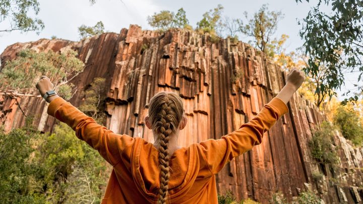 Girl at the Mount Kaputar National Park