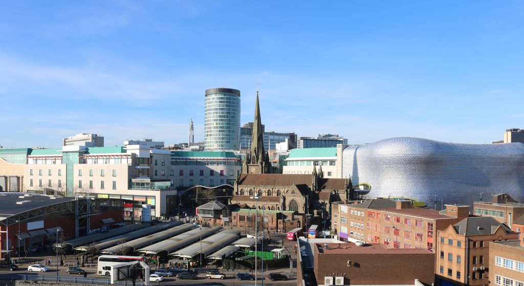 Birmingham's Skyline with the Bullring