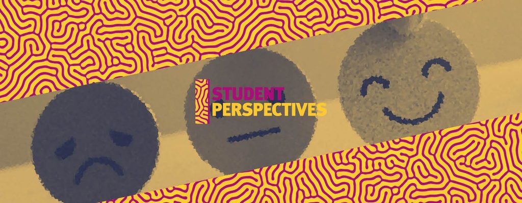 Student perspectives header pattern and emojis