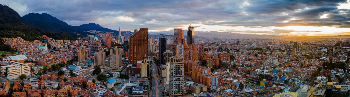 Panoramic view of Bogotá, capital of Colombia