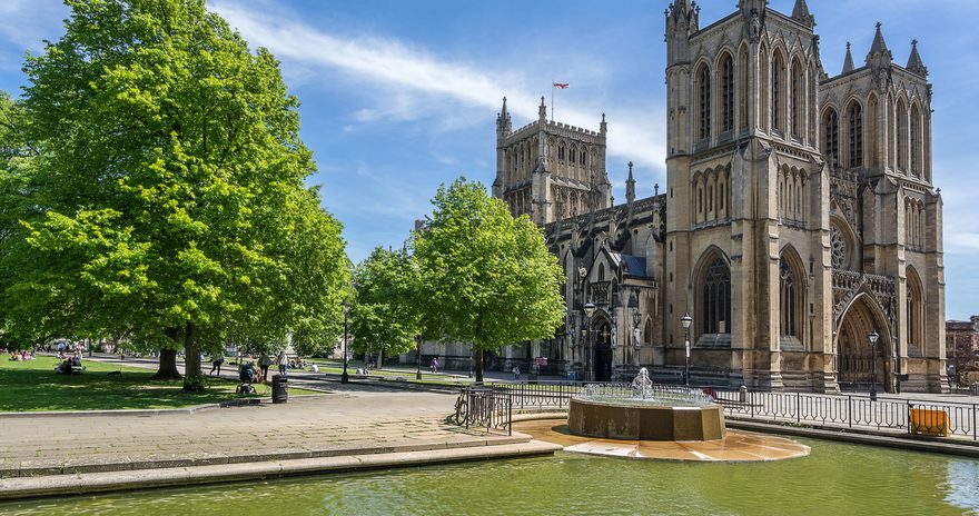 Exterior of Bristol Cathedral