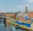 Canal towpath in central Birmingham