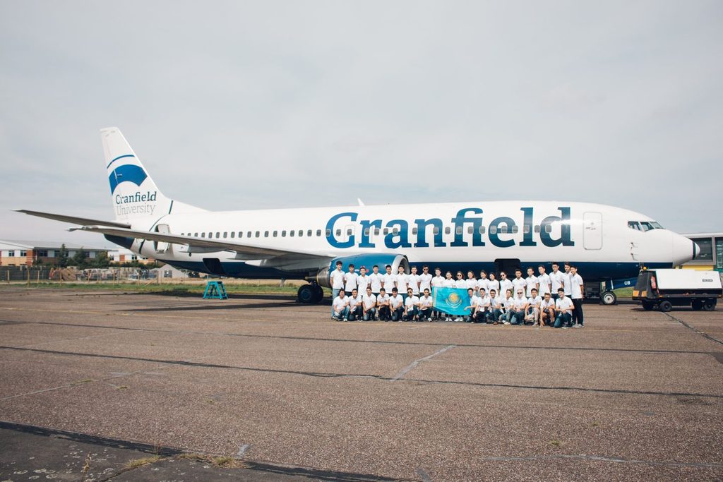A plane belonging to Cranfield University