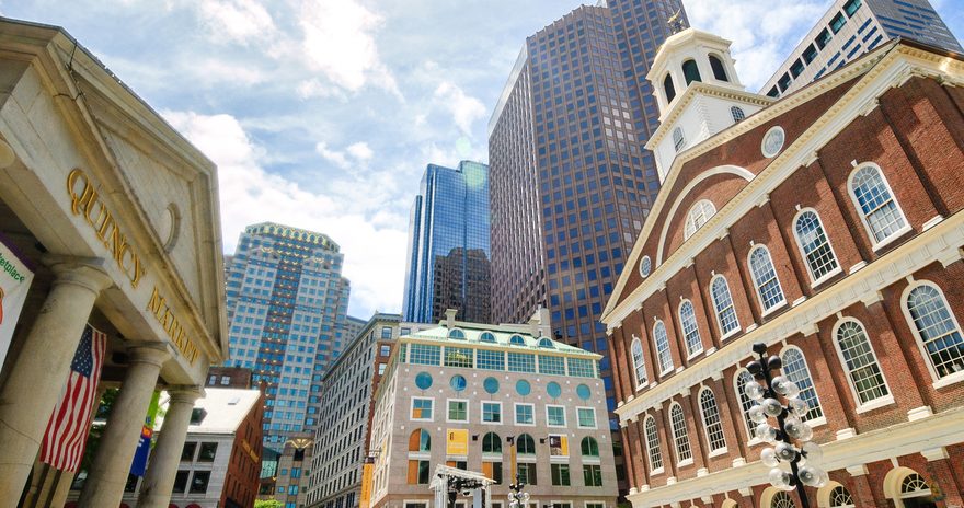 Faneuil Hall and Quincy Market buildings