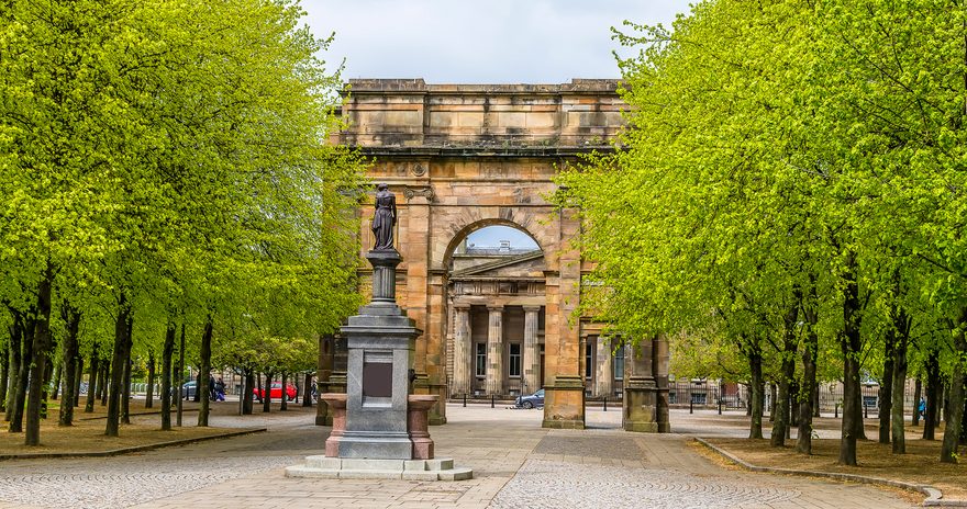 Glasgow Green Park entrance