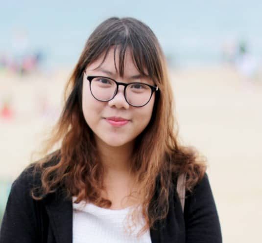 Huyen, a student from Vietnam studying in the UK
