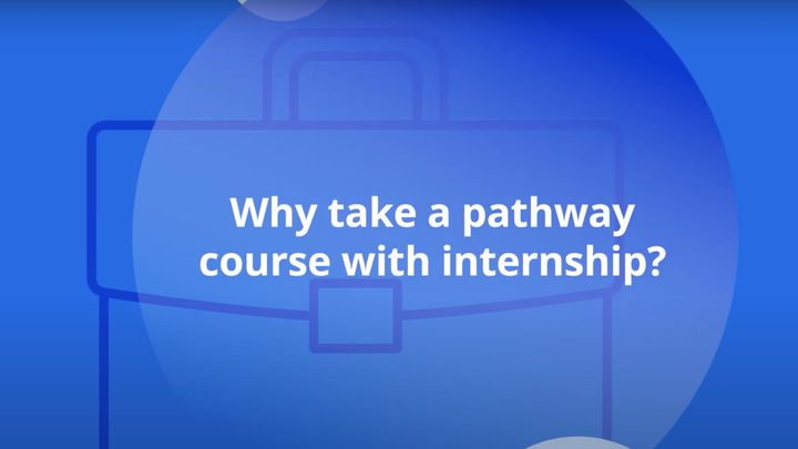 Text, Why take a pathways course with internship?