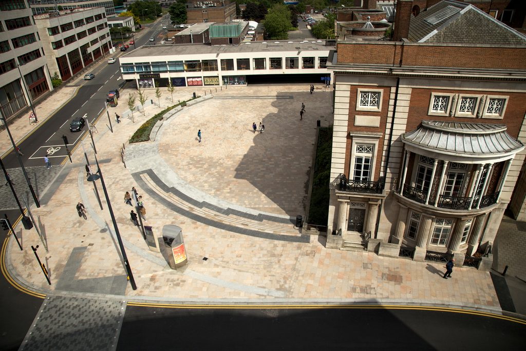 The University of Liverpool campus in the daytime