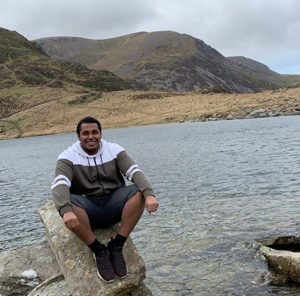 Person, Sitting, Rock