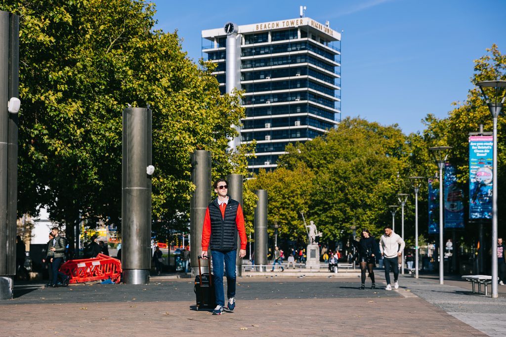 Student arriving to Bristol accommodation