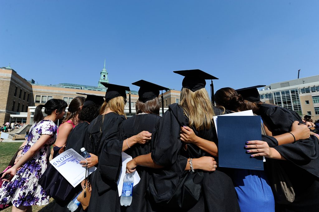 Simmons University Graduates together